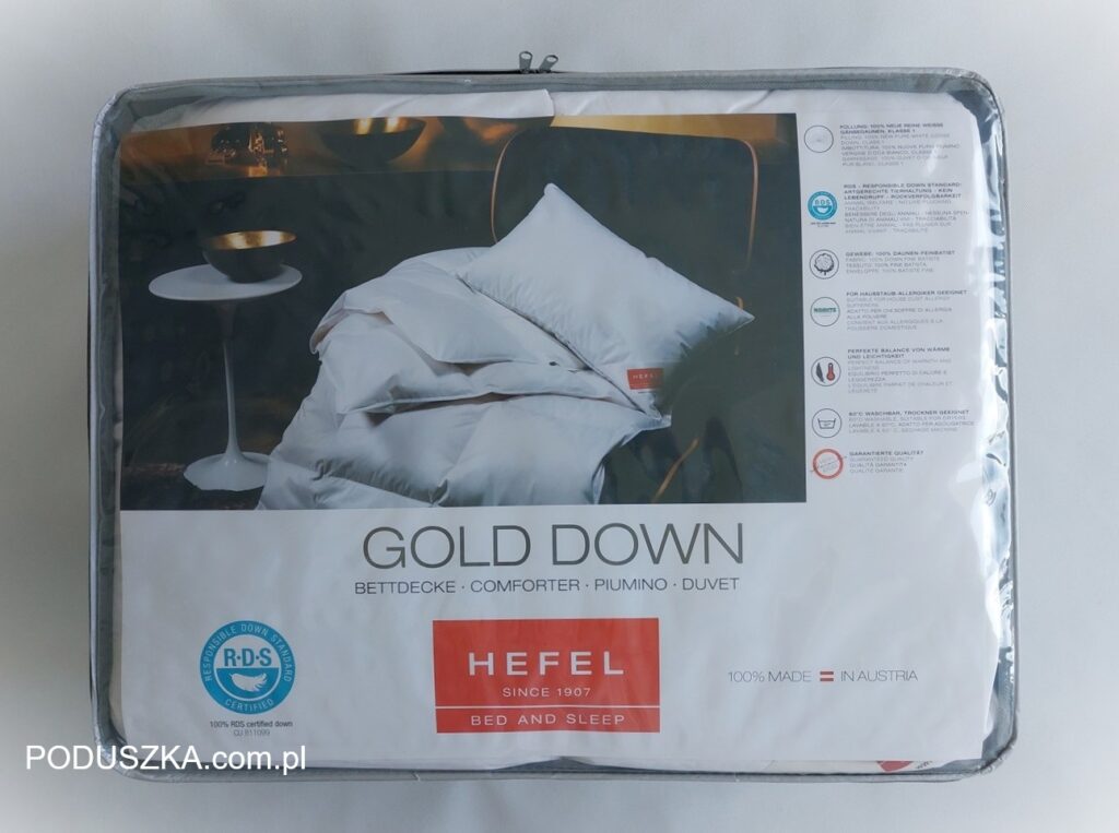 Kołdra puchowa HEFEL GOLD DOWN
